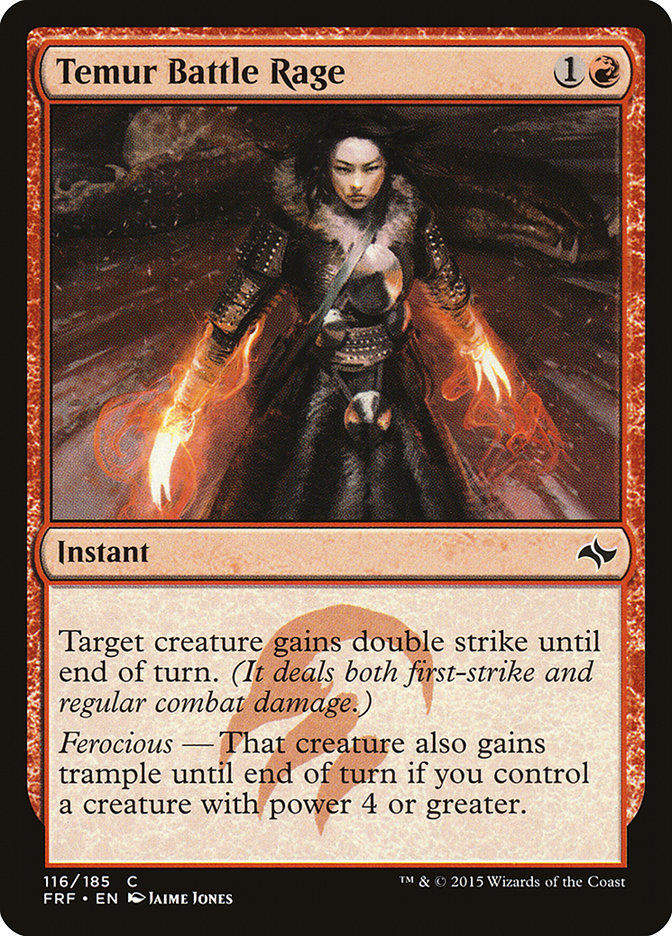 Temur Battle Rage [Fate Reforged] Foil