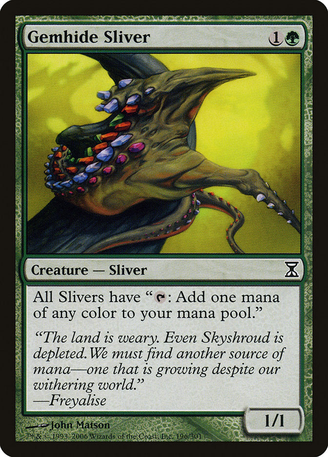 Gemhide Sliver [Time Spiral] Foil
