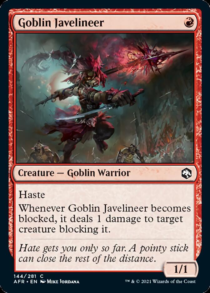 Goblin Javelineer [Dungeons & Dragons: Adventures in the Forgotten Realms] Foil