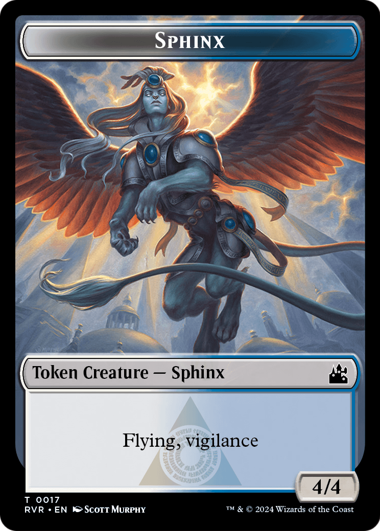 Sphinx  [Ravnica Remastered Tokens] Foil