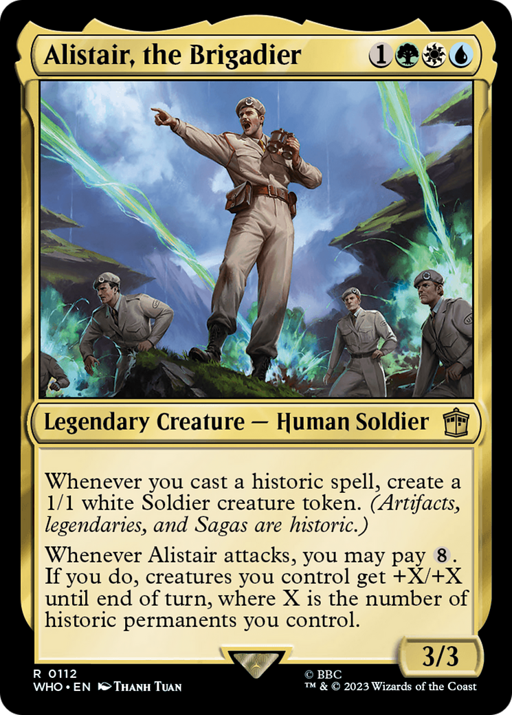 Alistair, the Brigadier [Doctor Who] Foil