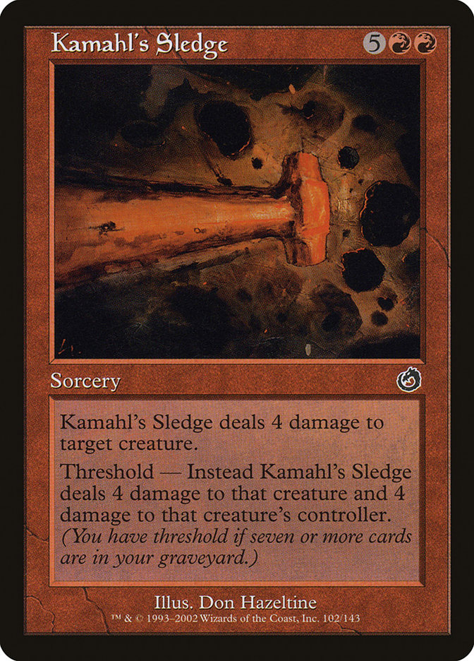 Kamahl's Sledge [Torment] Foil