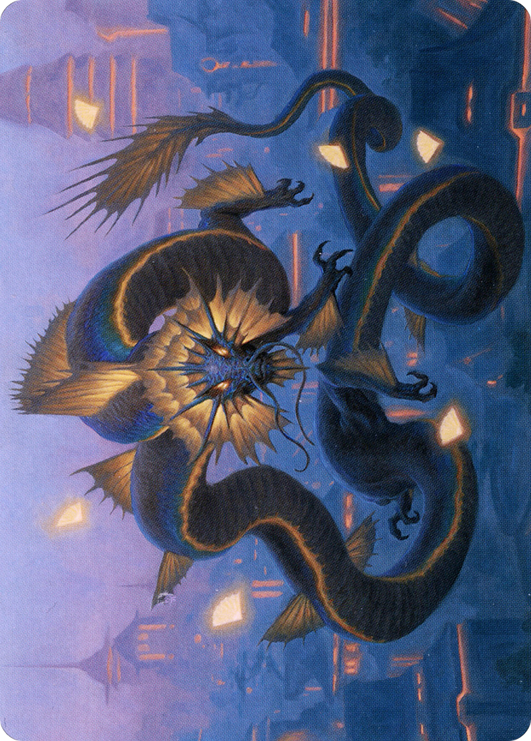 Ao, the Dawn Sky // Ao, the Dawn Sky  [Neon Dynasty Art Series] (Borderless) Foil