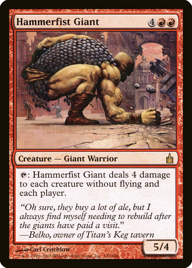 Hammerfist Giant [Ravnica: City of Guilds] Foil