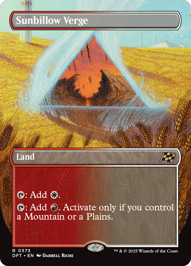Sunbillow Verge (Borderless) [Aetherdrift] Foil