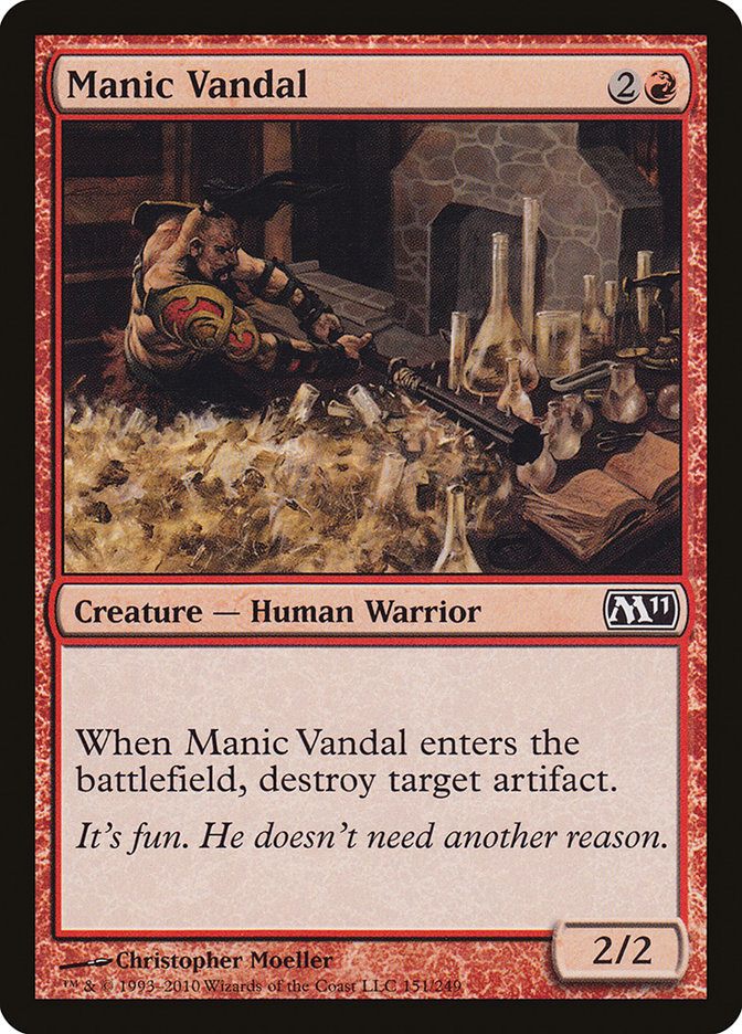 Manic Vandal [Magic 2011] Foil
