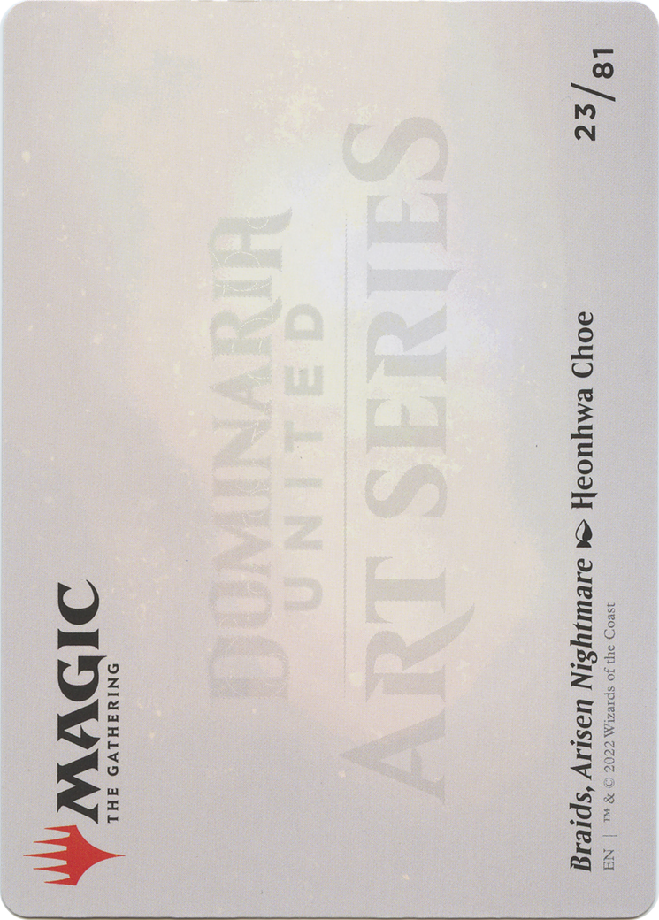 Braids, Arisen Nightmare // Braids, Arisen Nightmare  [Dominaria United Art Series] (Borderless) Foil