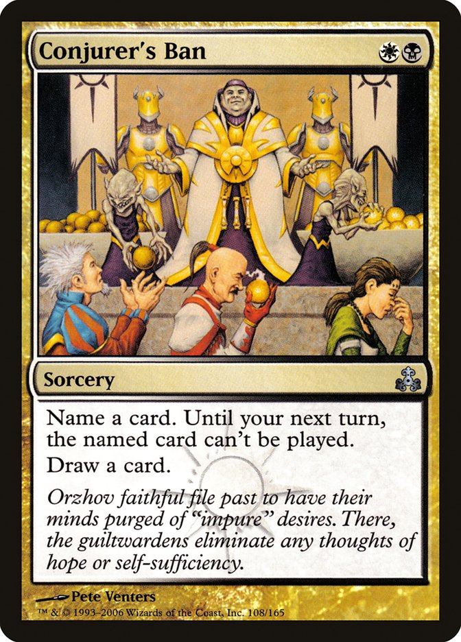 Conjurer's Ban [Guildpact] Foil