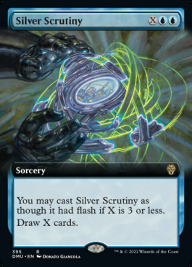 Silver Scrutiny (Extended Art) [Dominaria United] Foil