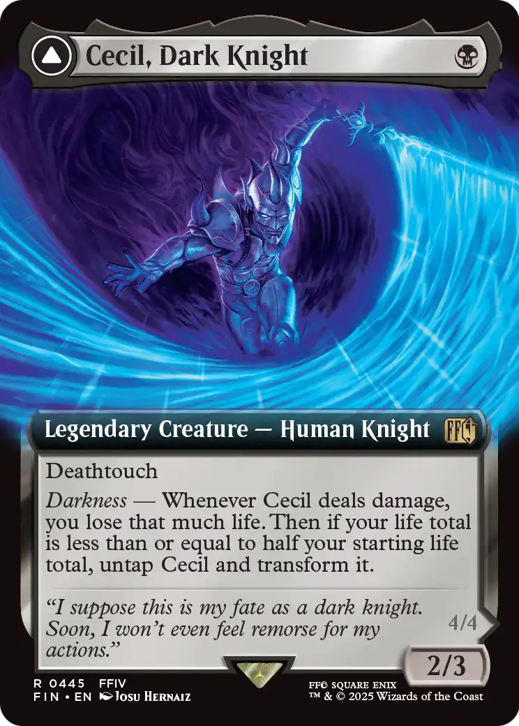 Cecil, Dark Knight // Cecil, Redeemed Paladin (Extended Art) [FINAL FANTASY] Foil