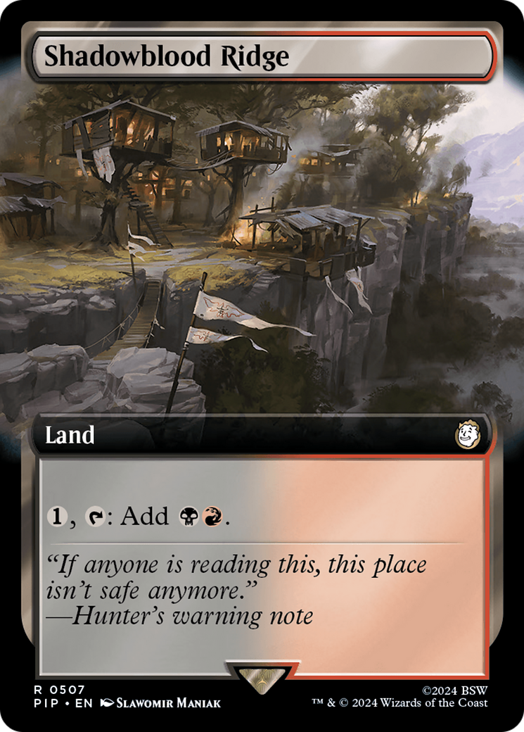 Shadowblood Ridge (Extended Art) [Fallout] Foil