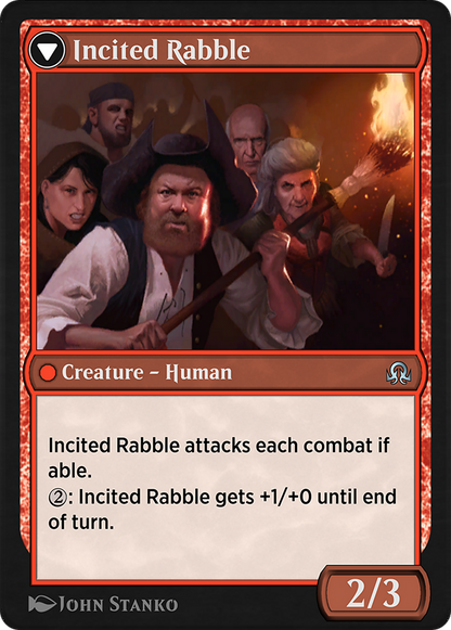 Town Gossipmonger // Incited Rabble  [Shadows over Innistrad Remastered]