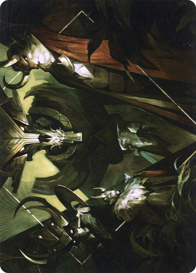 Meeting of the Five // Meeting of the Five  [New Capenna Art Series] (Borderless) Foil