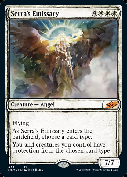 Serra's Emissary (Sketch) [Modern Horizons 2] Foil