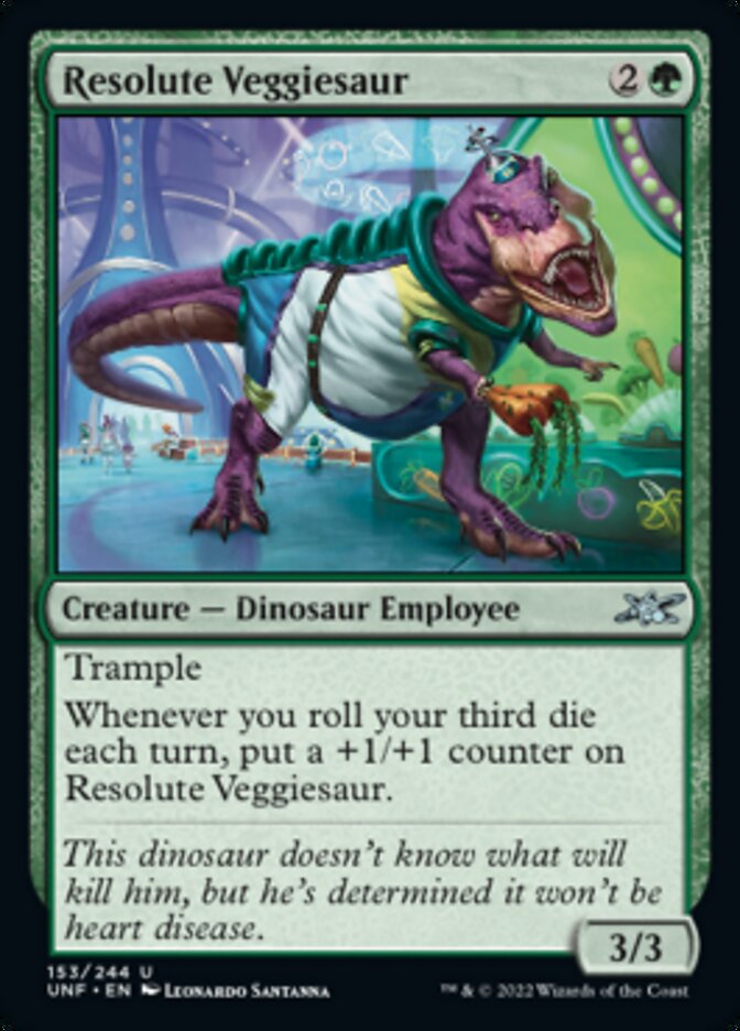 Resolute Veggiesaur [Unfinity] Foil