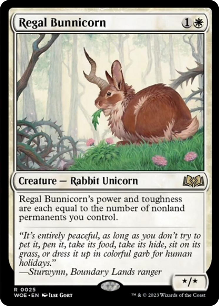 Regal Bunnicorn [Wilds of Eldraine] Foil