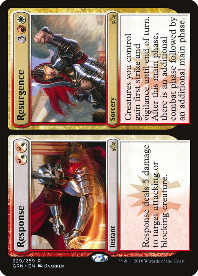 Response // Resurgence [Guilds of Ravnica] Foil