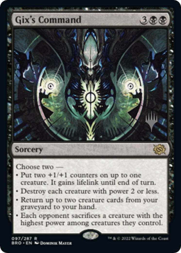 Gix's Command (Promo Pack) [The Brothers' War Promos] Foil