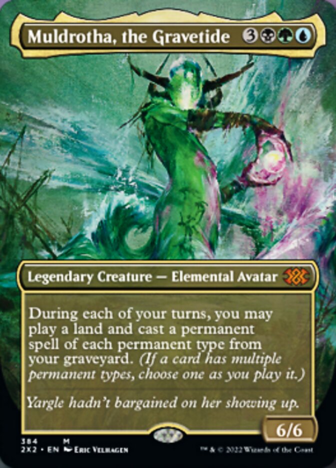 Muldrotha, the Gravetide (Borderless Alternate Art) [Double Masters 2022] Foil