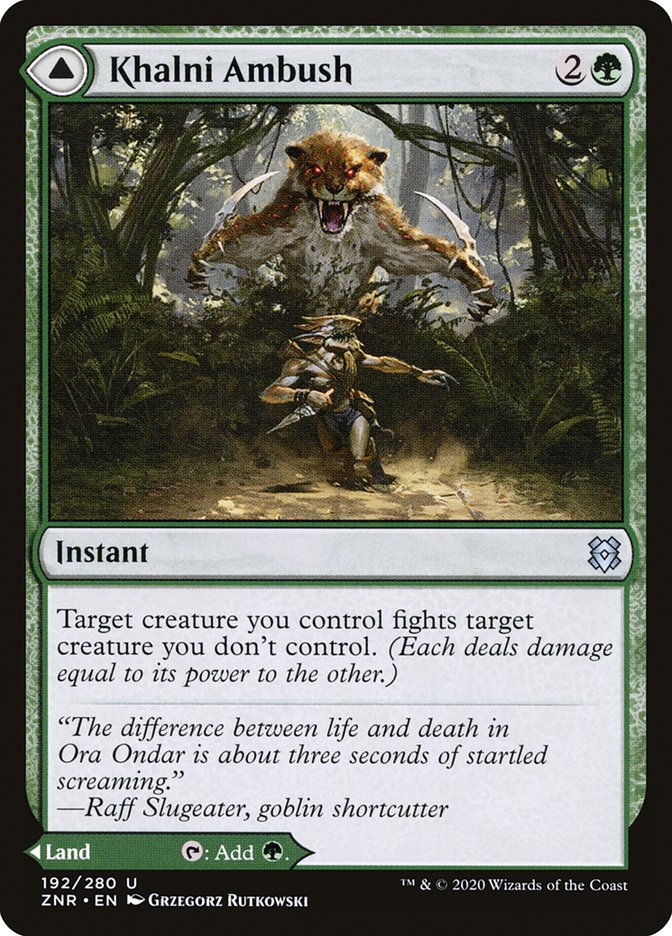 Khalni Ambush // Khalni Territory [Zendikar Rising] Foil