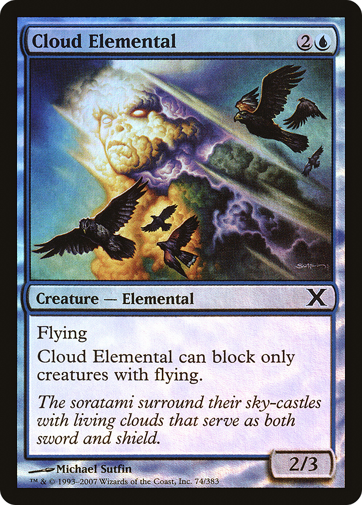 Cloud Elemental  [Tenth Edition] Foil