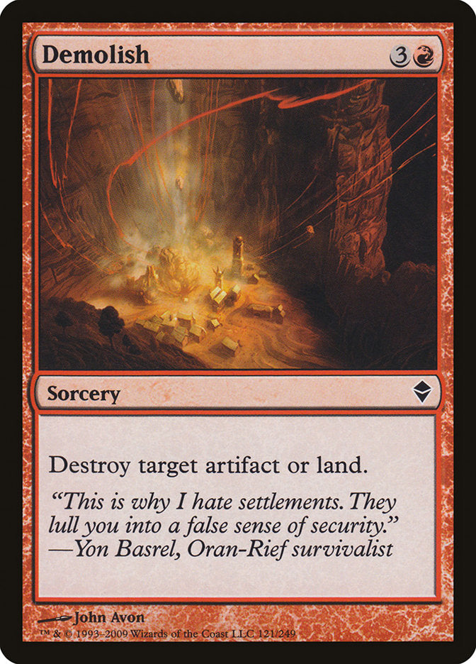 Demolish [Zendikar] Foil