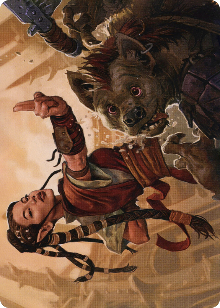 Half-Elf Monk // Half-Elf Monk  [Adventures in the Forgotten Realms Art Series] (Borderless) Foil