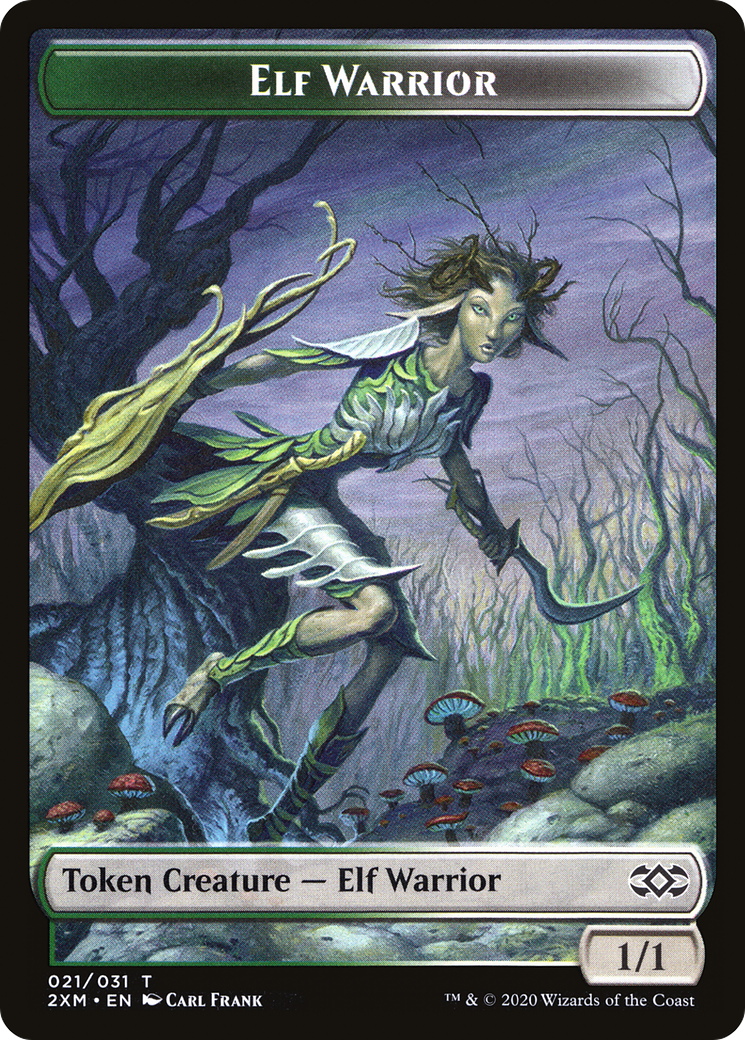 Elf Warrior  [Double Masters Tokens] Foil