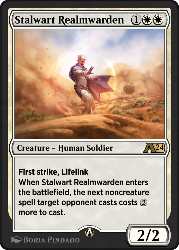 Stalwart Realmwarden  [Alchemy: Outlaws of Thunder Junction]
