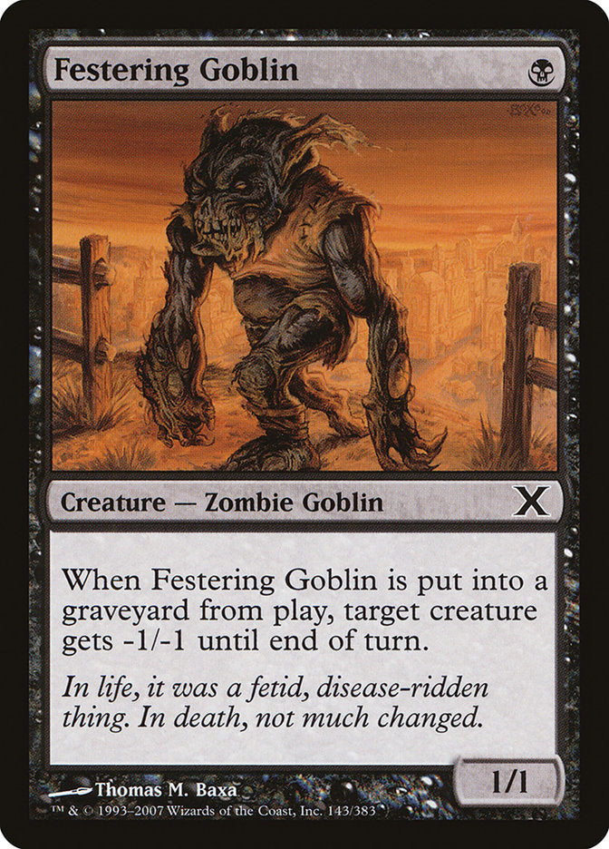 Festering Goblin [Tenth Edition] Foil