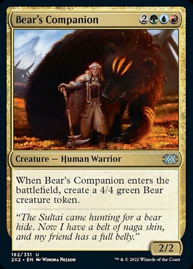 Bear's Companion [Double Masters 2022] Foil