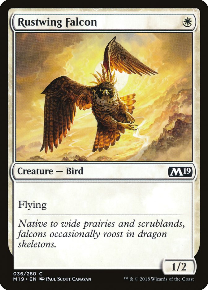 Rustwing Falcon [Core Set 2019] Foil