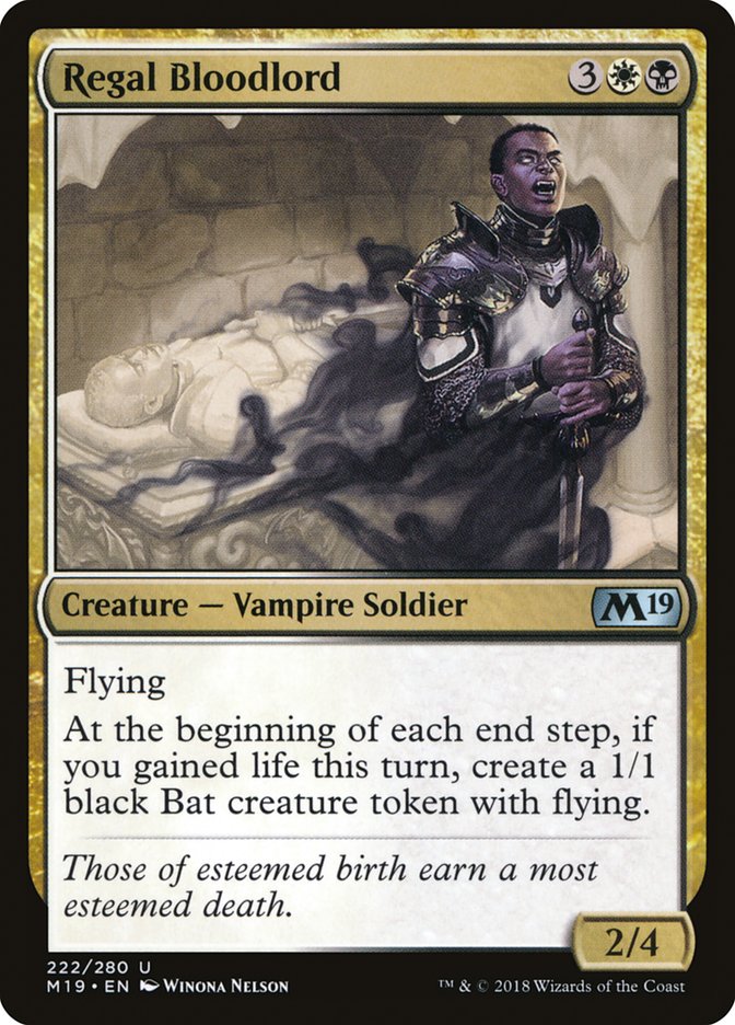 Regal Bloodlord [Core Set 2019] Foil