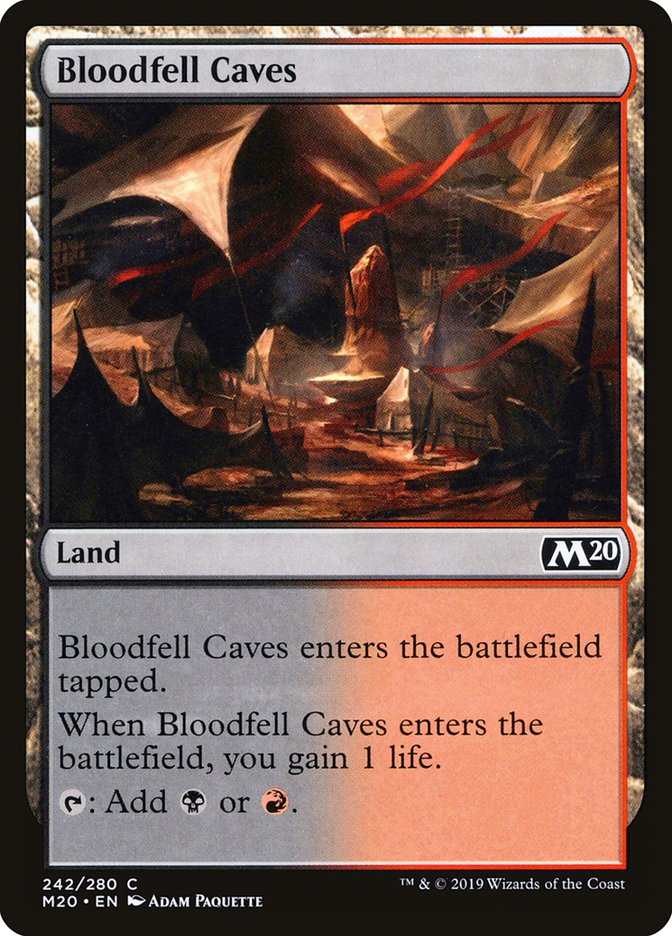 Bloodfell Caves [Core Set 2020] Foil