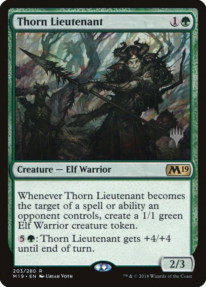 Thorn Lieutenant (Promo Pack) [Core Set 2019 Promos] Foil