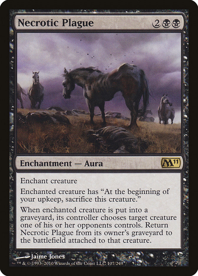 Necrotic Plague [Magic 2011] Foil