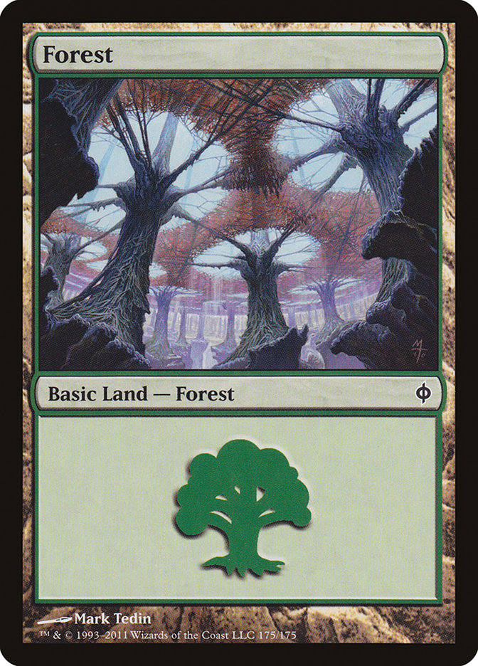 Forest (175) [New Phyrexia] Foil
