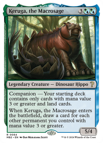 Keruga, the Macrosage (White Border) [Mystery Booster 2]