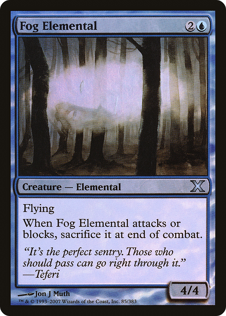 Fog Elemental  [Tenth Edition] Foil