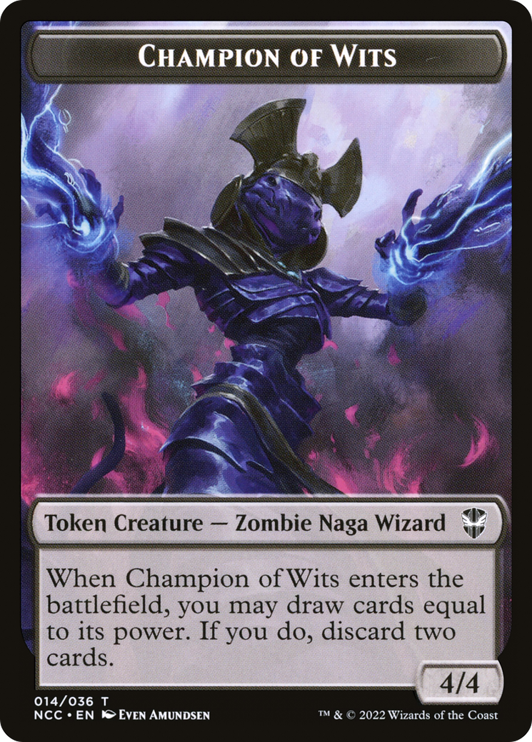 Champion of Wits  [New Capenna Commander Tokens]