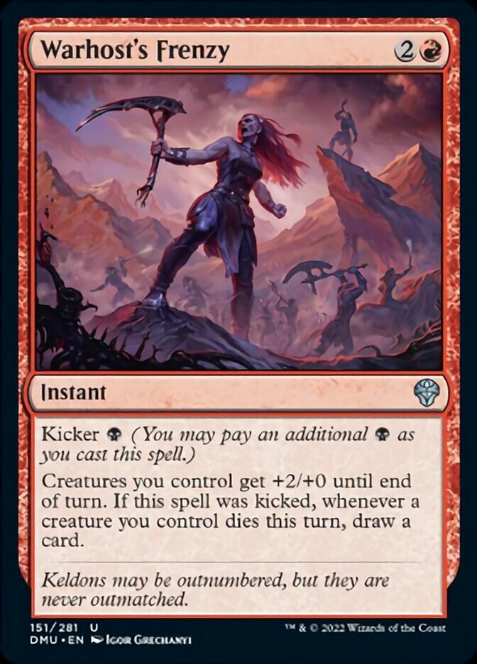 Warhost's Frenzy [Dominaria United] Foil