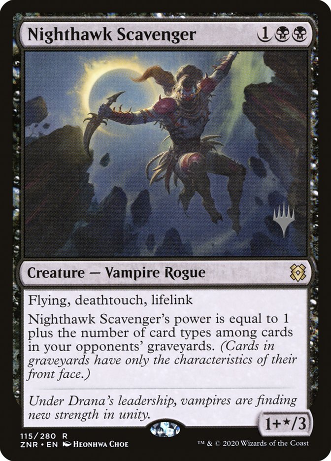 Nighthawk Scavenger (Promo Pack) [Zendikar Rising Promos] Foil