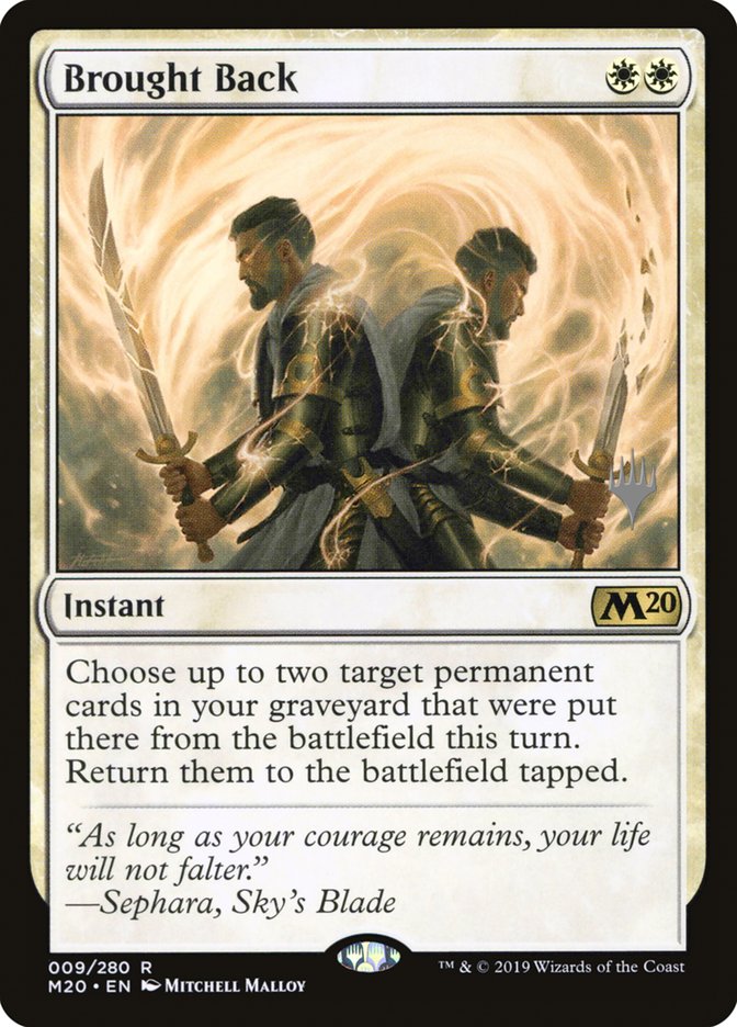 Brought Back (Promo Pack) [Core Set 2020 Promos] Foil