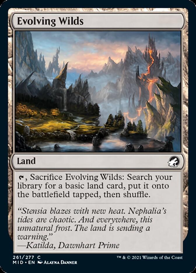 Evolving Wilds [Innistrad: Midnight Hunt] Foil