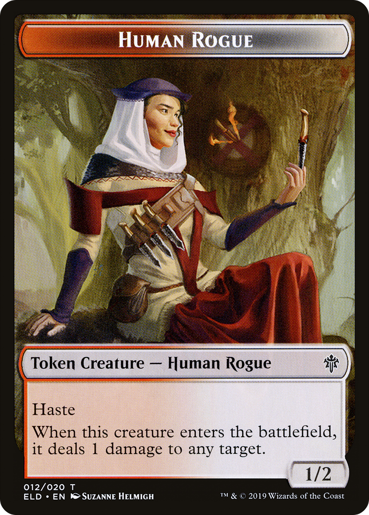 Human Rogue  [Throne of Eldraine Tokens] Foil