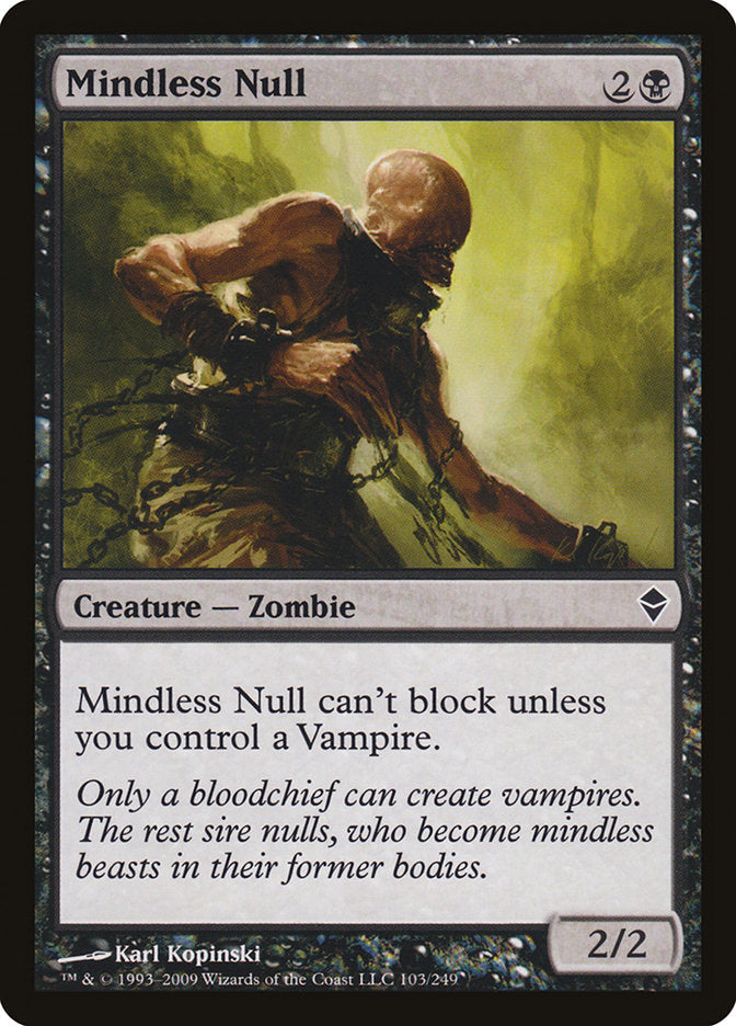 Mindless Null [Zendikar] Foil