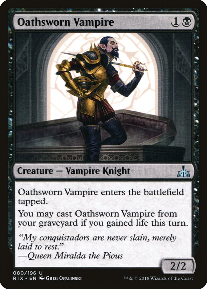 Oathsworn Vampire [Rivals of Ixalan] Foil