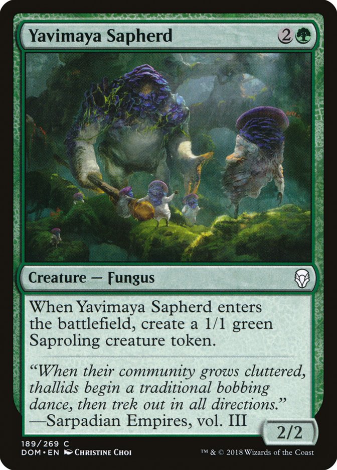 Yavimaya Sapherd [Dominaria] Foil