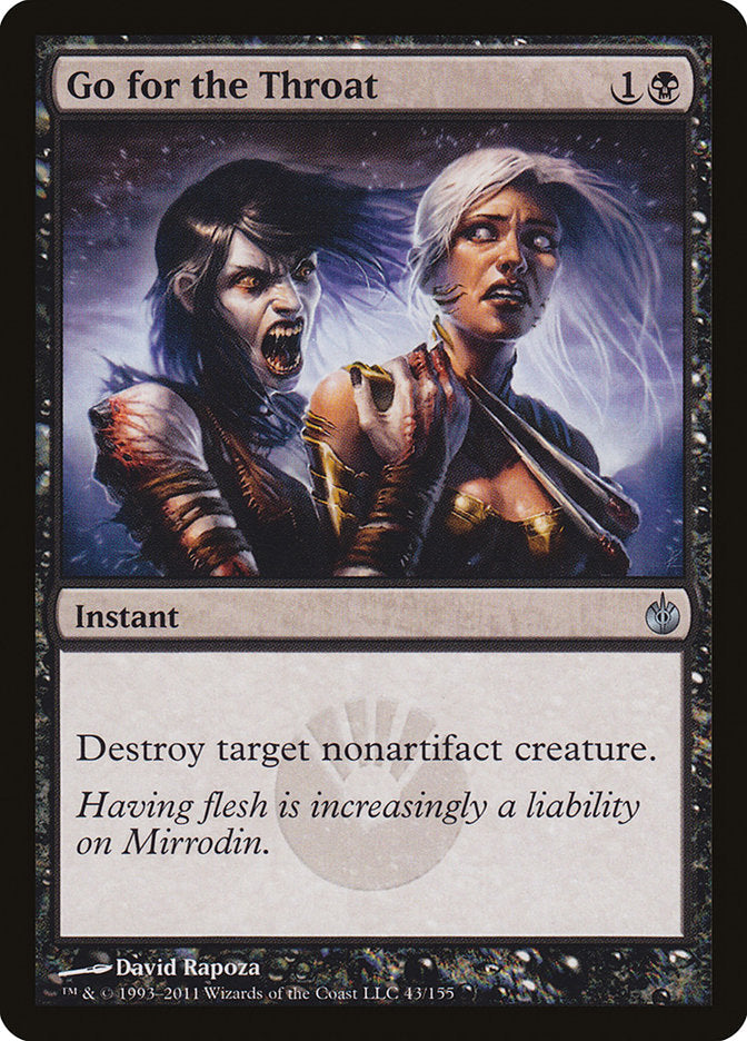 Go for the Throat [Mirrodin Besieged] Foil