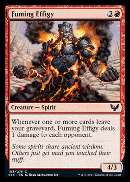 Fuming Effigy [Strixhaven: School of Mages] Foil